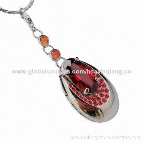USB Flash Drive, Diamond Heart Style, USB 2.0/3.0, 5-year Warranty